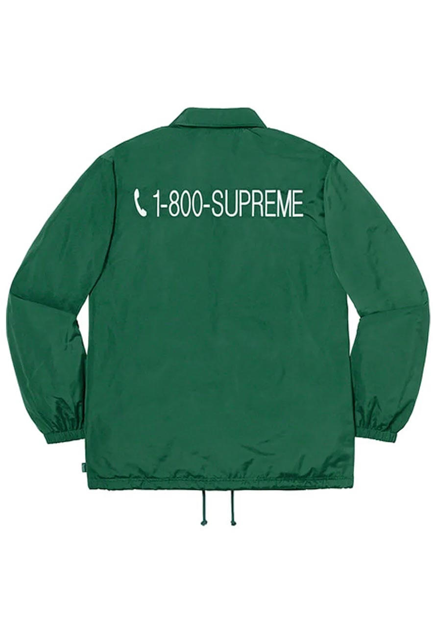 Supreme 1-800 Coaches Green Jacket