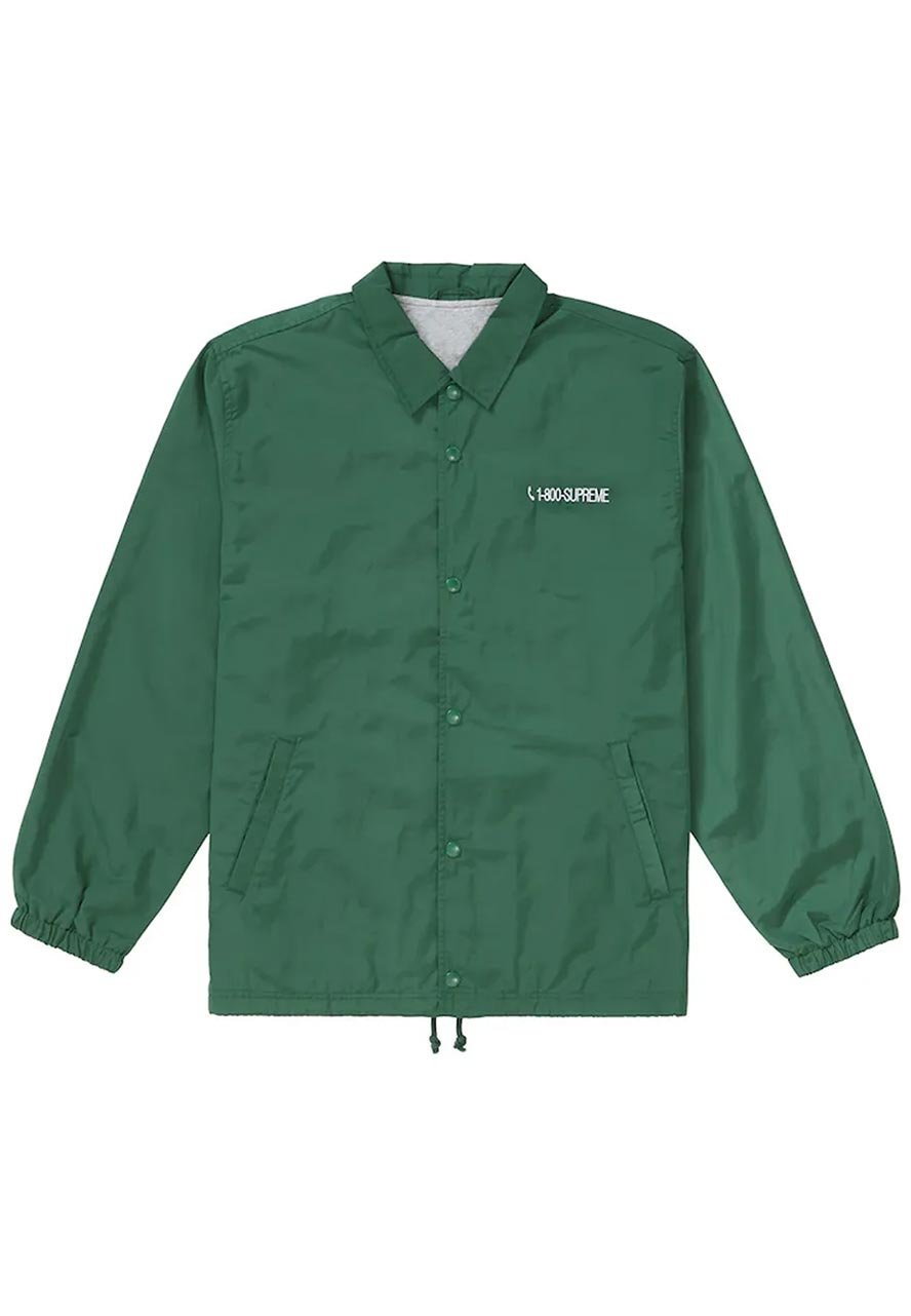Supreme 1-800 Coaches Green Jacket