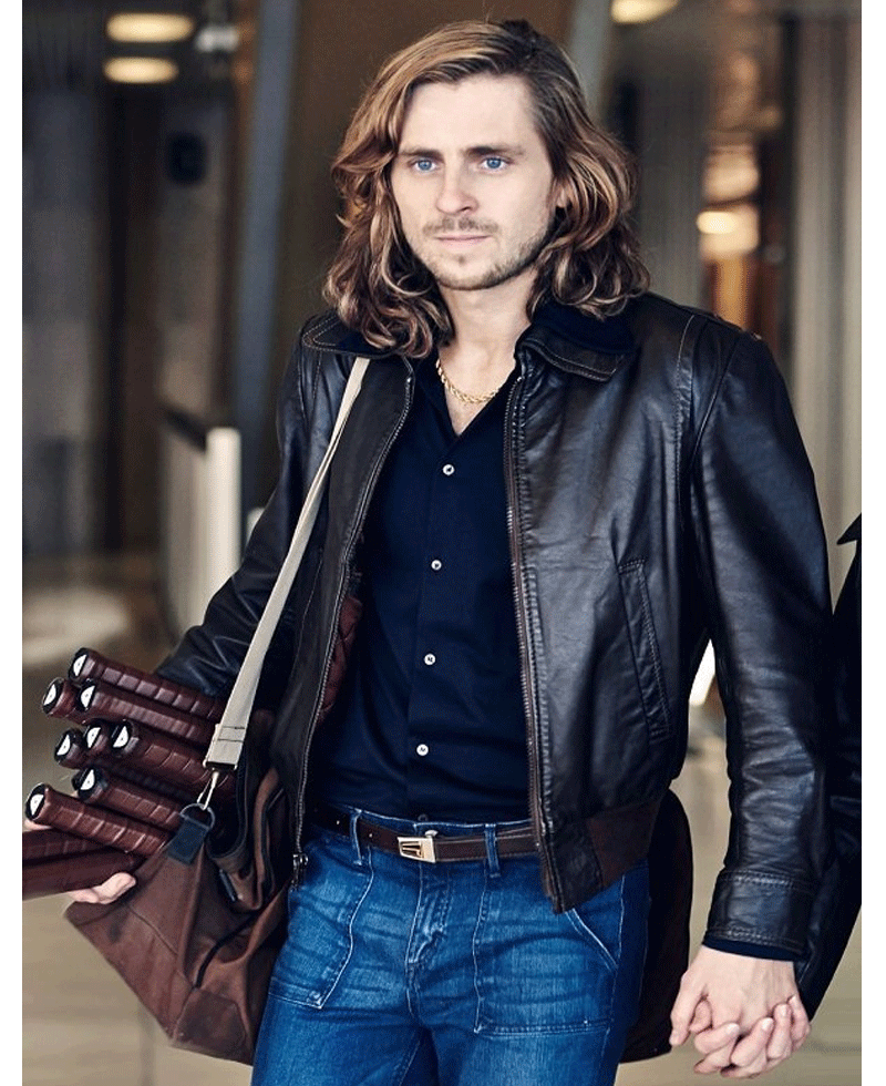 Sverrir Gudnason The Girl In The Spider's Web Leather Jacket