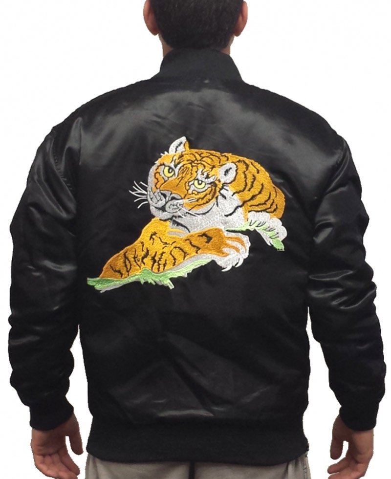 Sylvester Stallone Rocky Tiger Satin Jacket