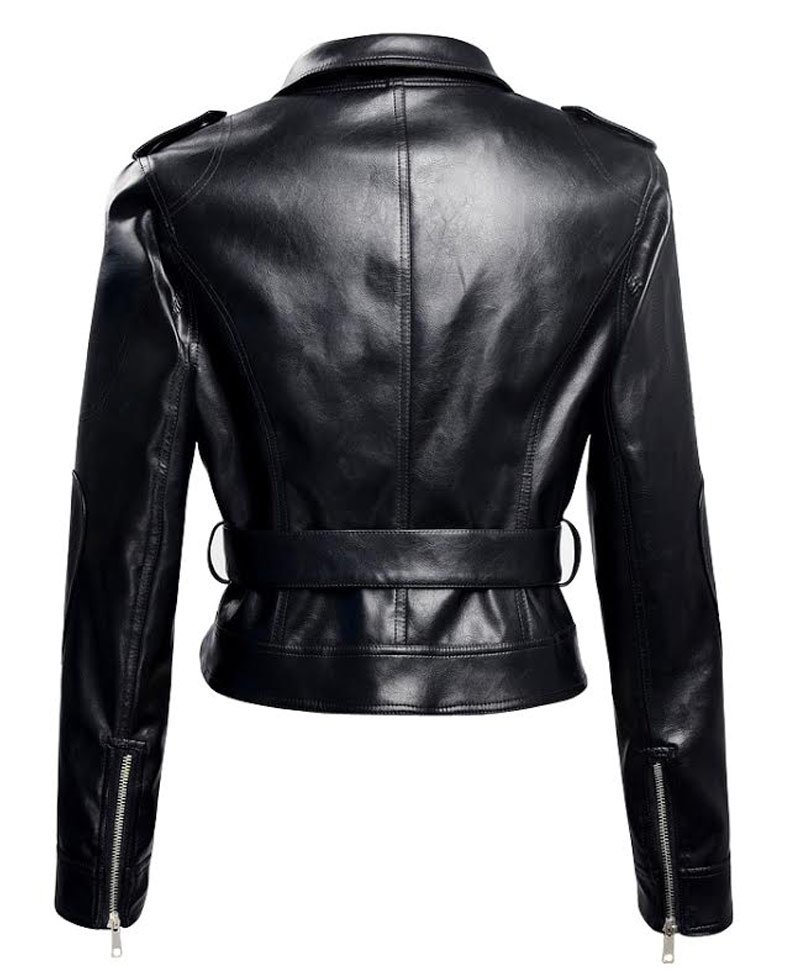 Terminator Genisys Sarah Connor Biker Style Leather Jacket