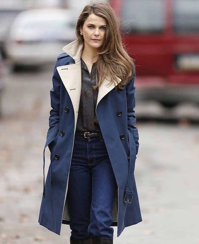 The Americans Keri Russell Blue Coat
