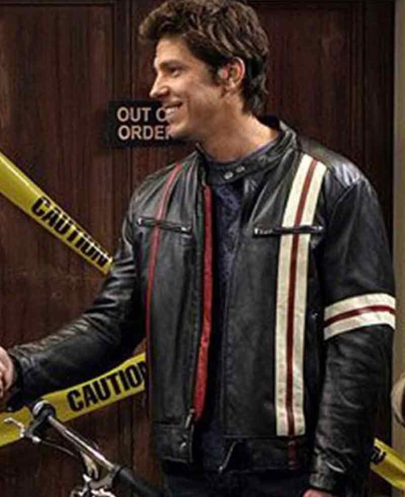 The Big Bang Theory Michael Trucco Black Leather Jacket