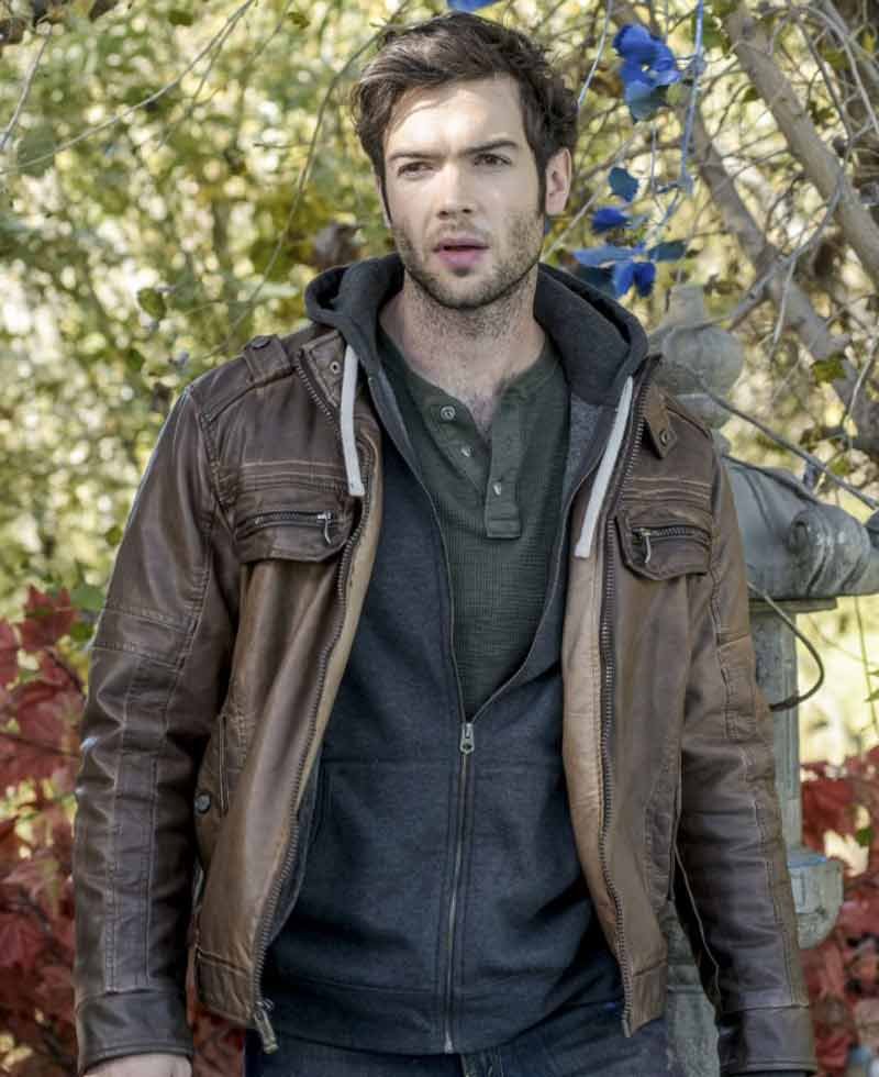 Ethan Peck The Curse of Sleeping Beauty Leather Jacket
