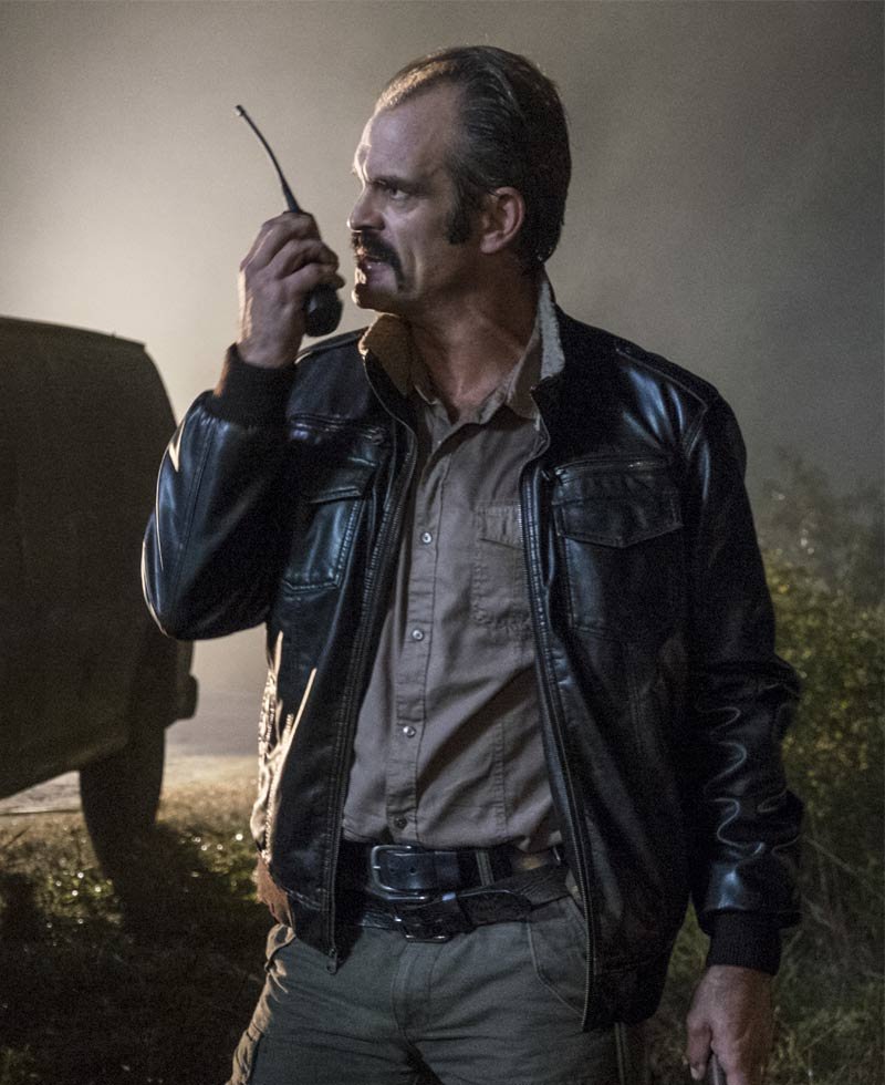 The Walking Dead Simon Bomber Leather Jacket