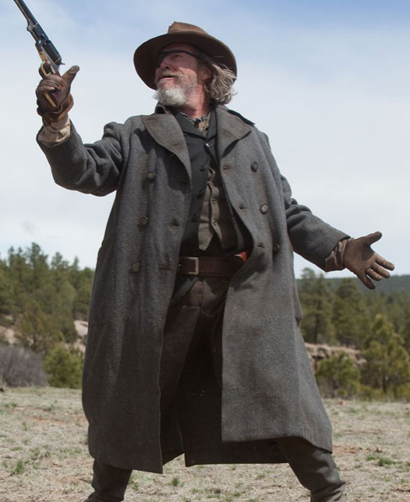 True Grit Jeff Bridges Grey Coat