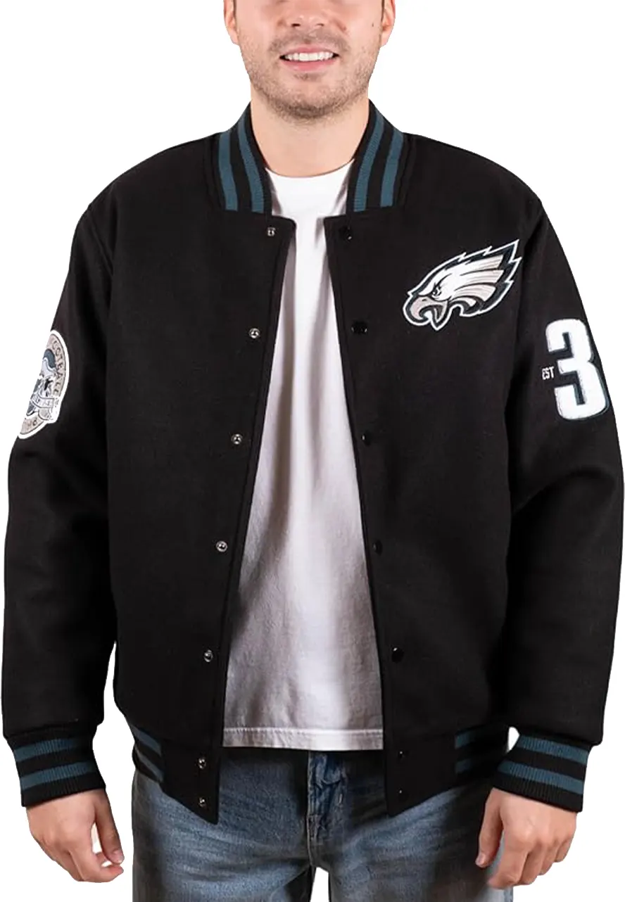 Ultra Game NFL Eagles Varsity Jacket