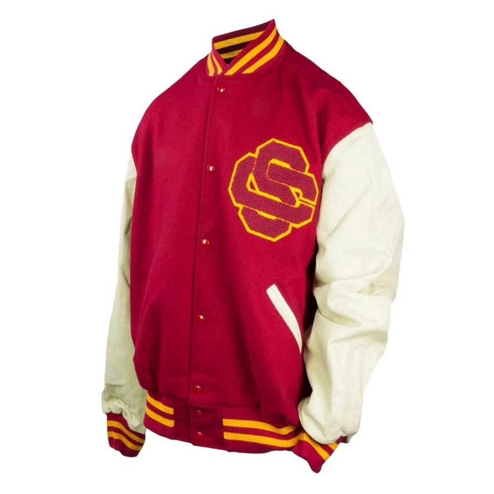 USC Trojans Cardinal Letterman Jacket