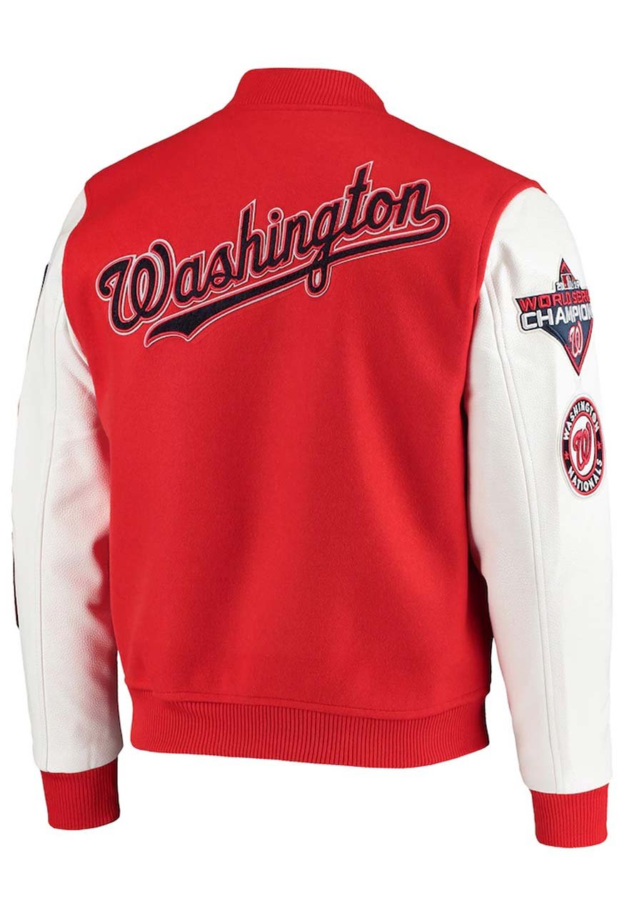 Washington Nationals Red Varsity Jacket