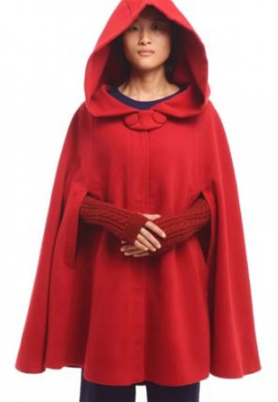Womens Halloween Cloak Red Coat