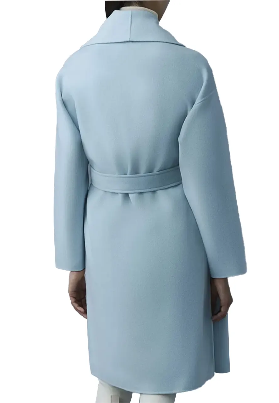 Women’s Thalia Light Blue Wool Coat