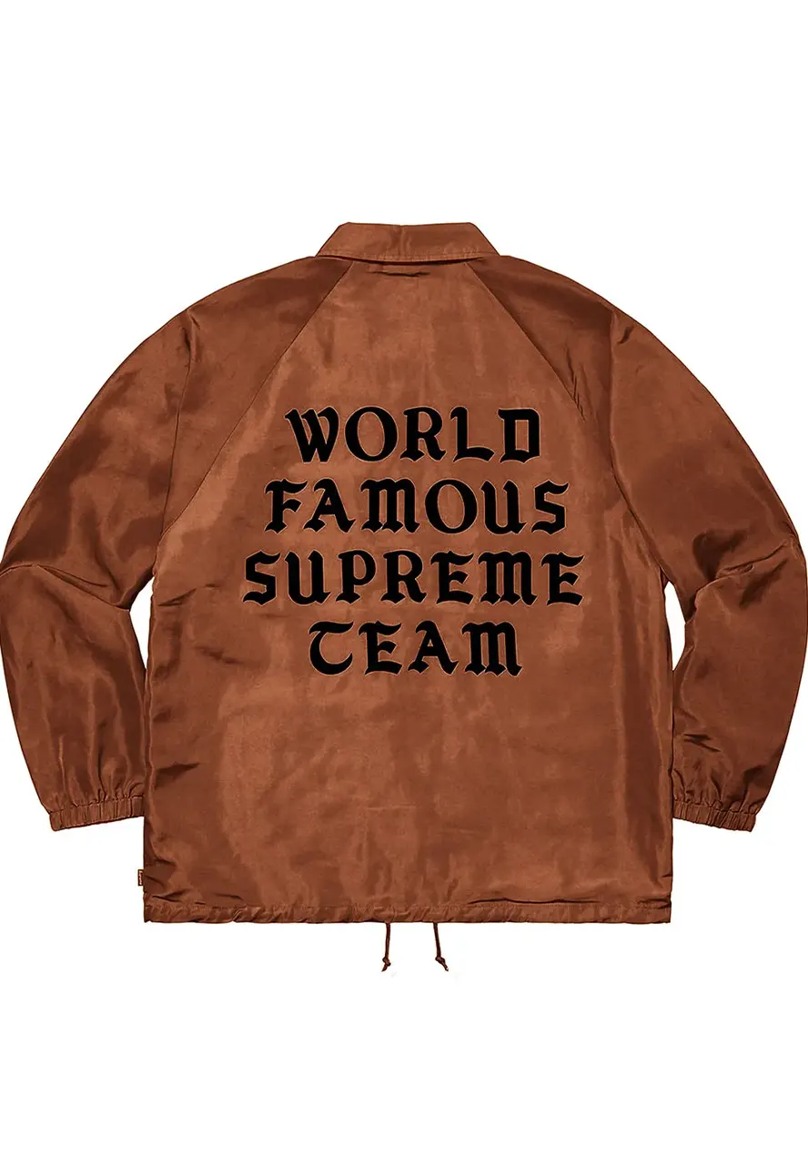World Famous Supreme Team Brown Bomber Jacket