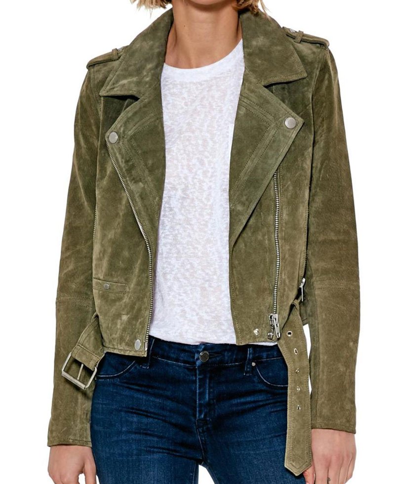 You Guinevere Beck Suede Motorcycle Jacket