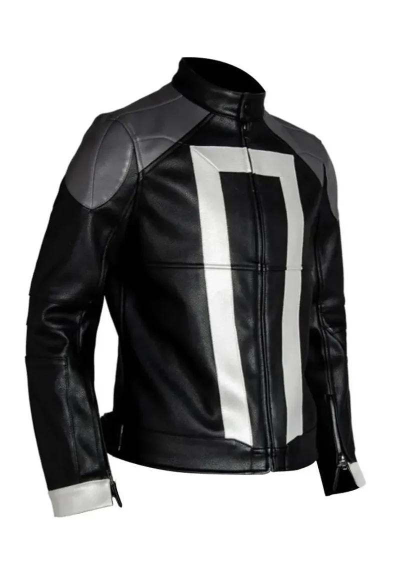 agents of shield ghost rider leather jacket