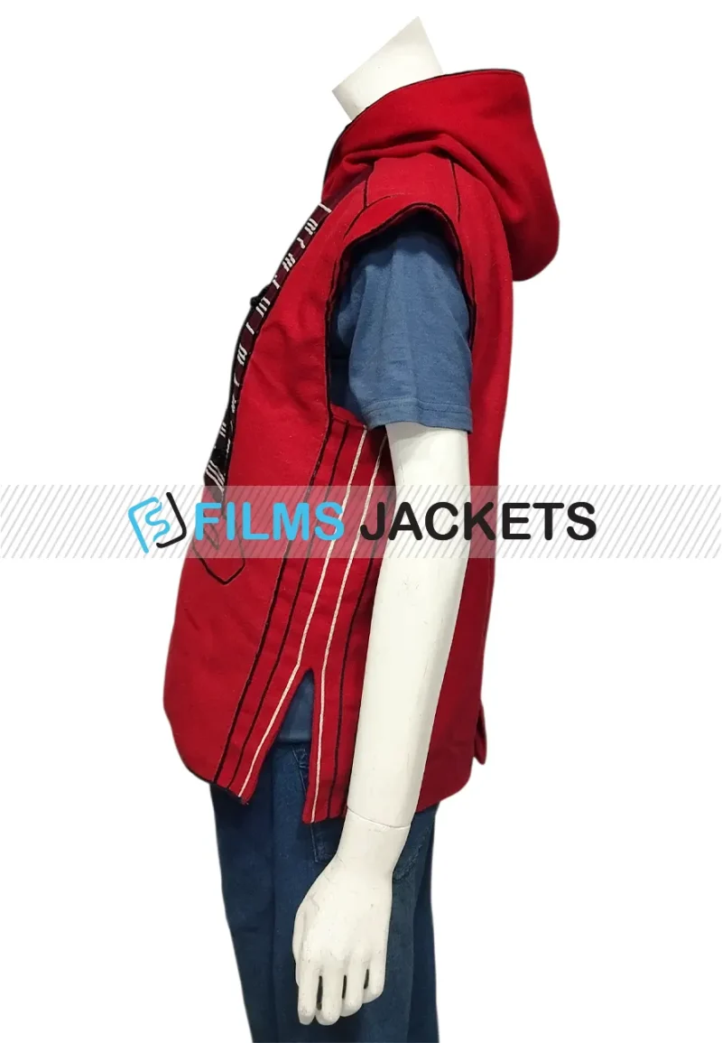 aladdin red vest with hood
