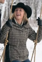 amy fleming checkered jacket