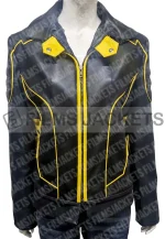 arrow black canary leather jacket