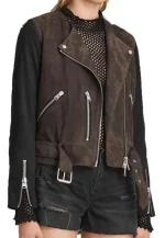 arrow leather jacket