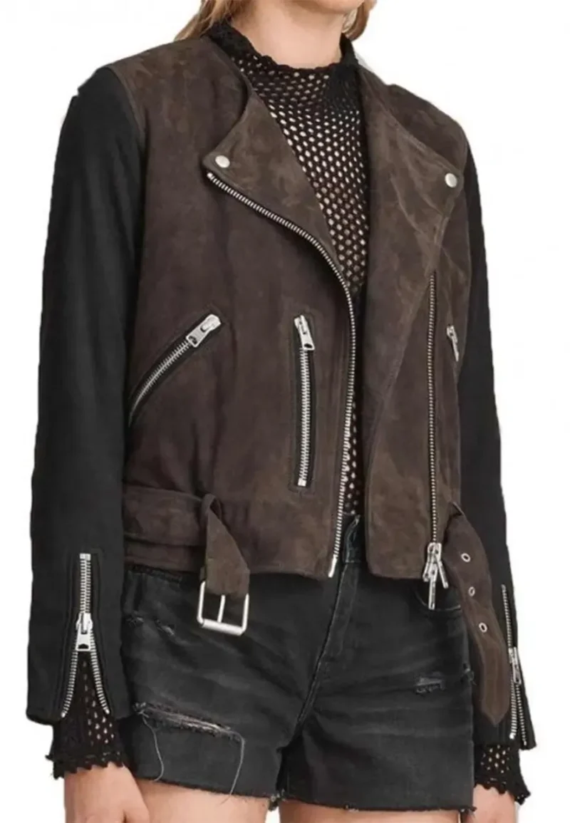 arrow leather jacket
