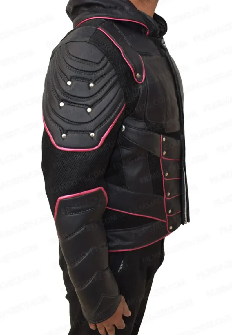 arrow leather jacket