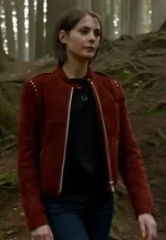 arrow season 5 holland red suede biker jacket