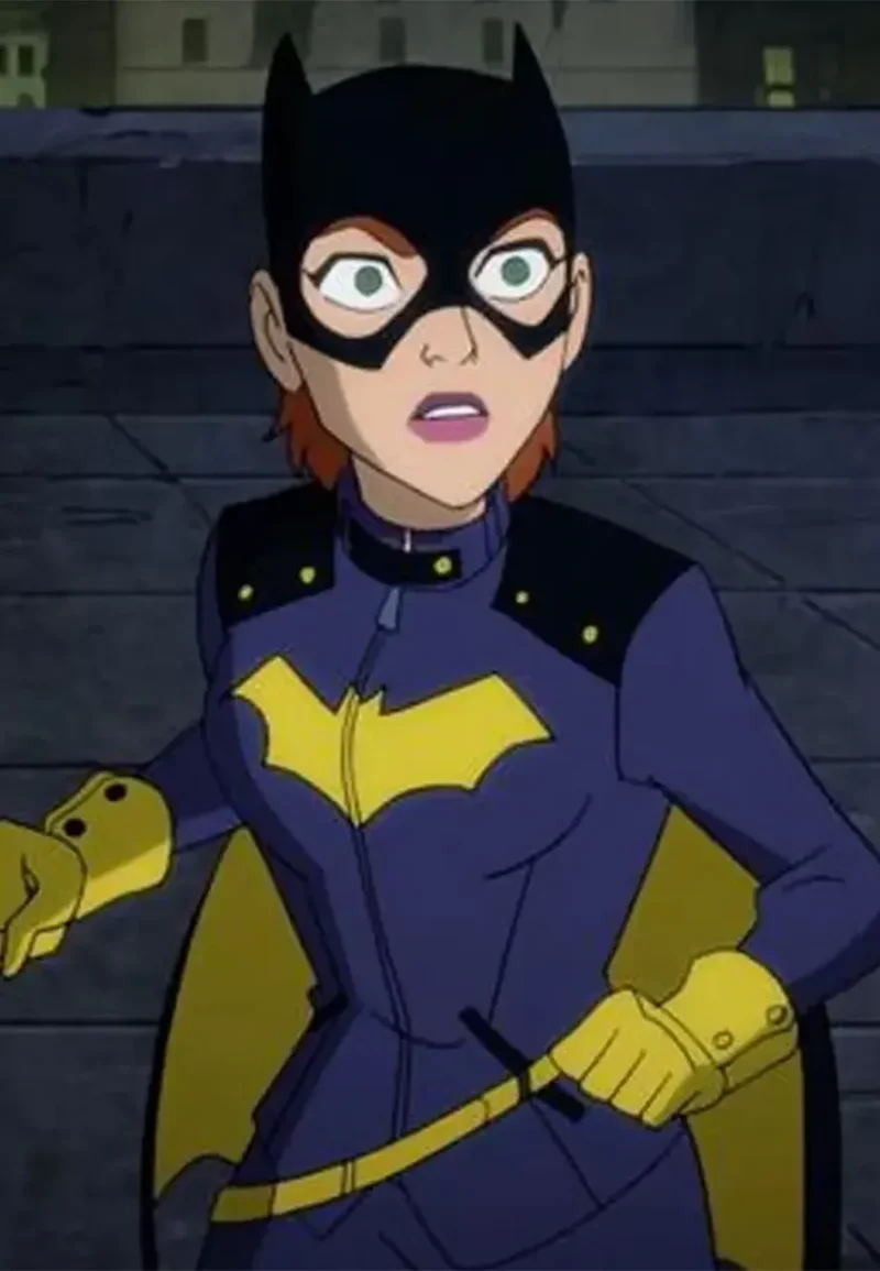 barbara gordon blue leather jacket