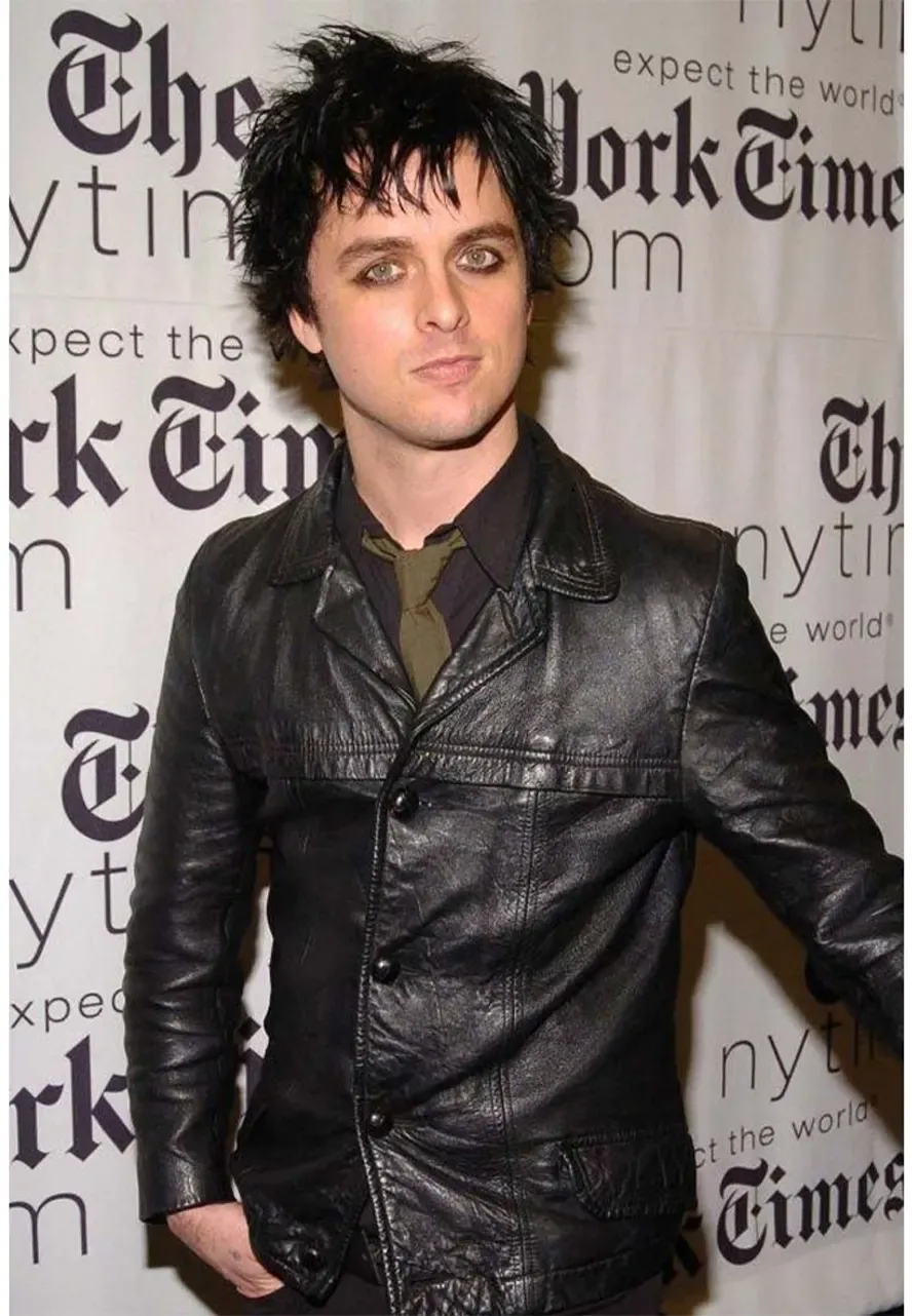 New York Times Billie Joe Armstrong Jacket billie joe armstrong black leather jacket