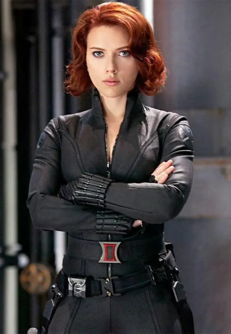black widow leather jacket
