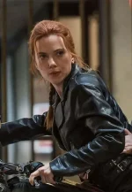 black widow natasha romanoff biker leather jacket