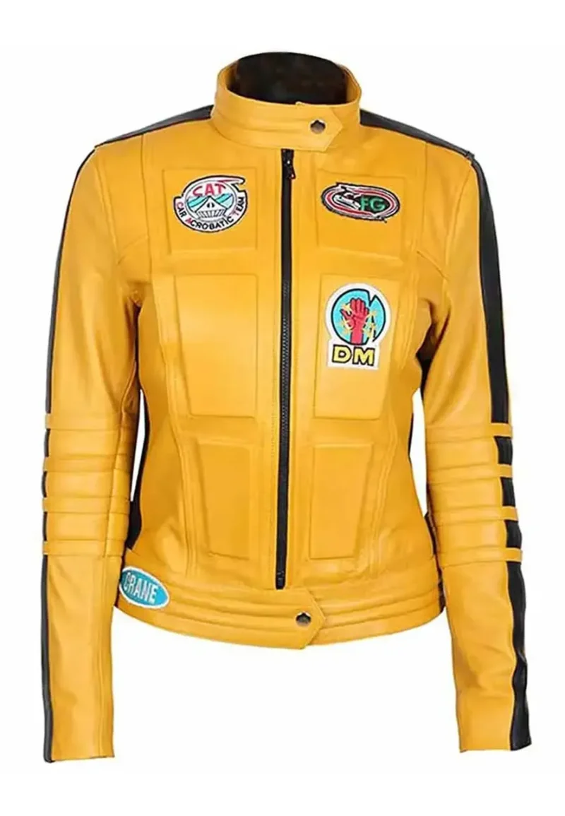 bride uma thurman kill bill leather jacket