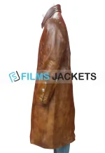 captain steampunk pirate leather coat