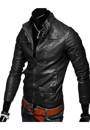 casual wear leather jacket