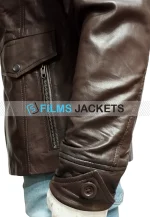 charlie wax brown leather jacket