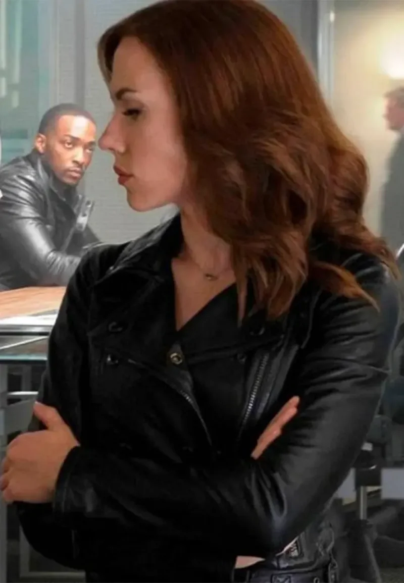 civil war black leather jacket