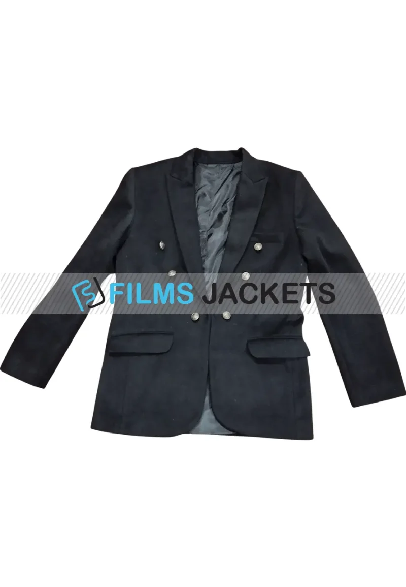 crowley black wool blazer jacket
