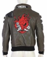 cyberpunk 2077 samurai leather jacket