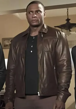 david ramsey arrow brown leather jacket