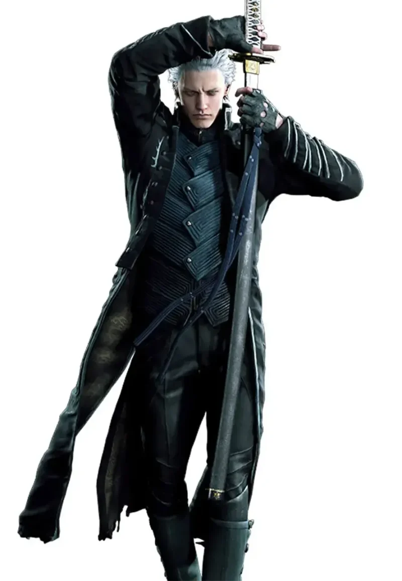 devil may cry 5 vergil leather coat