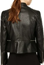 dinah drake padded leather jacket