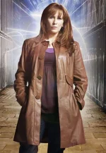 donna noble leather coat