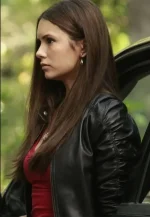 elena gilbert black leather jacket