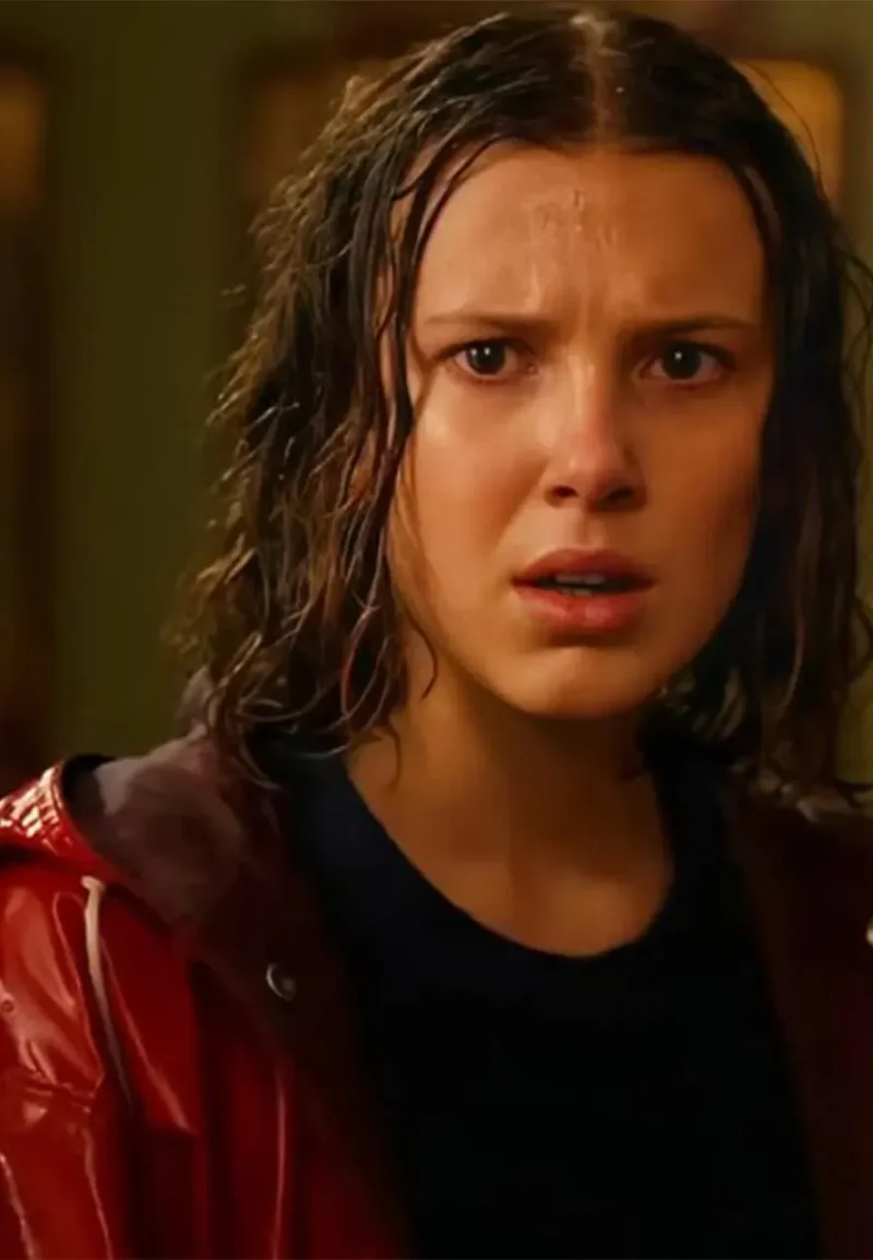 eleven red raincoat