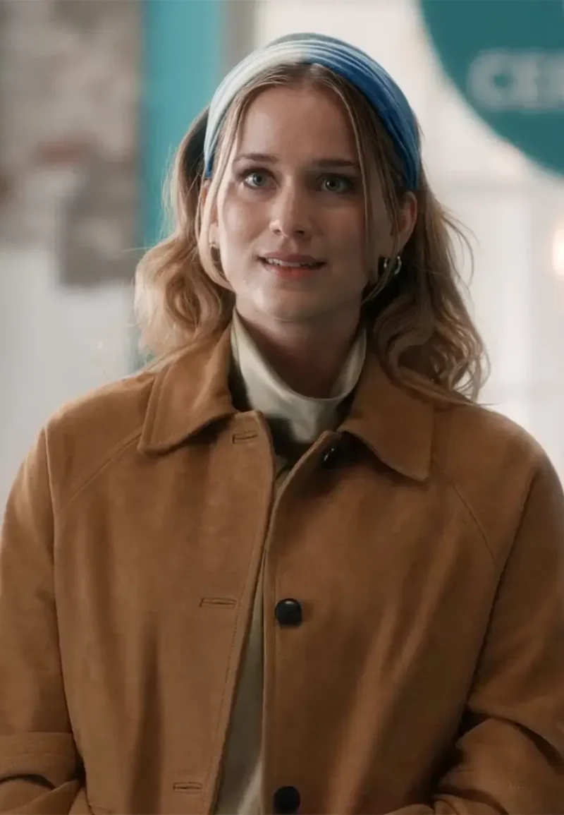 elsbeth 24 elizabeth lail brown cotton jacket