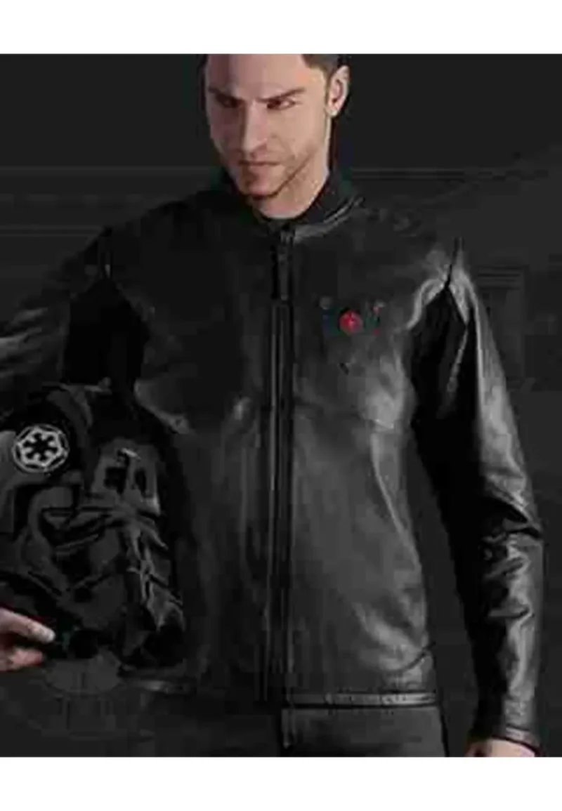 fighter pilot black leather jacket