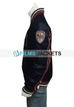 fubu blue leather jacket
