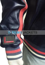 fubu leather varsity jacket