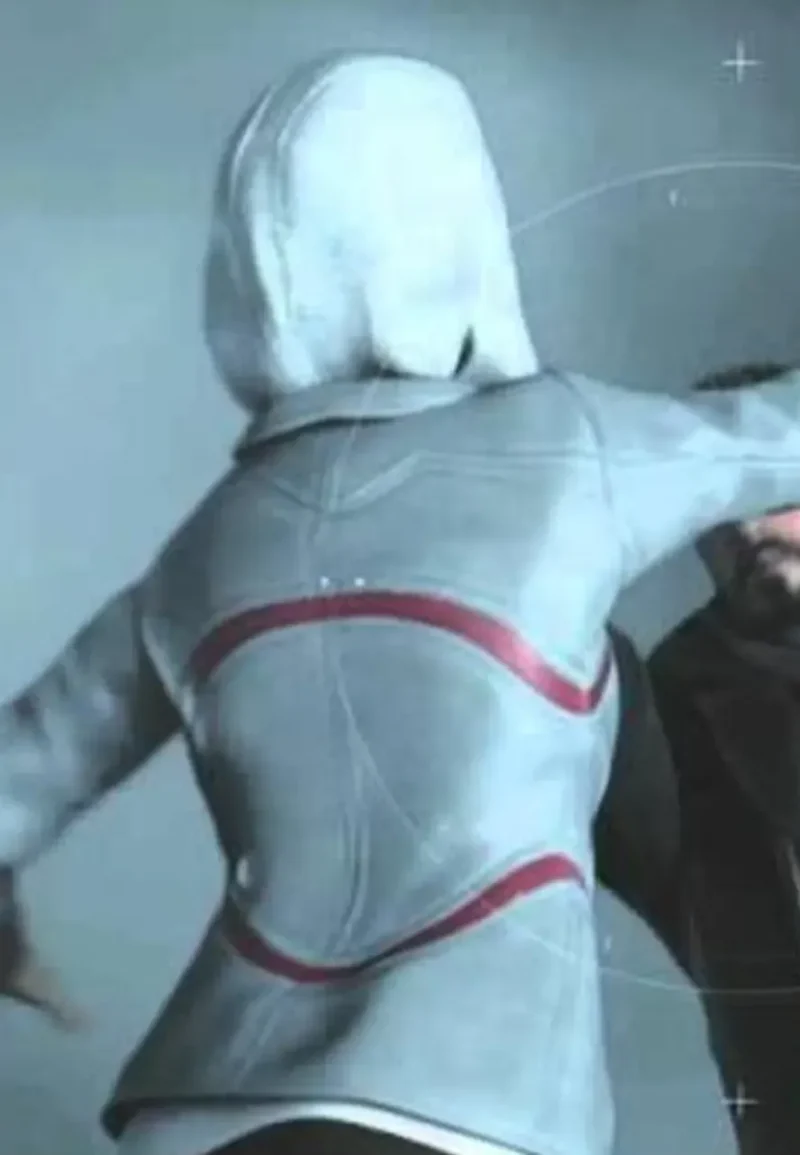 galina voronina grey leather jacket