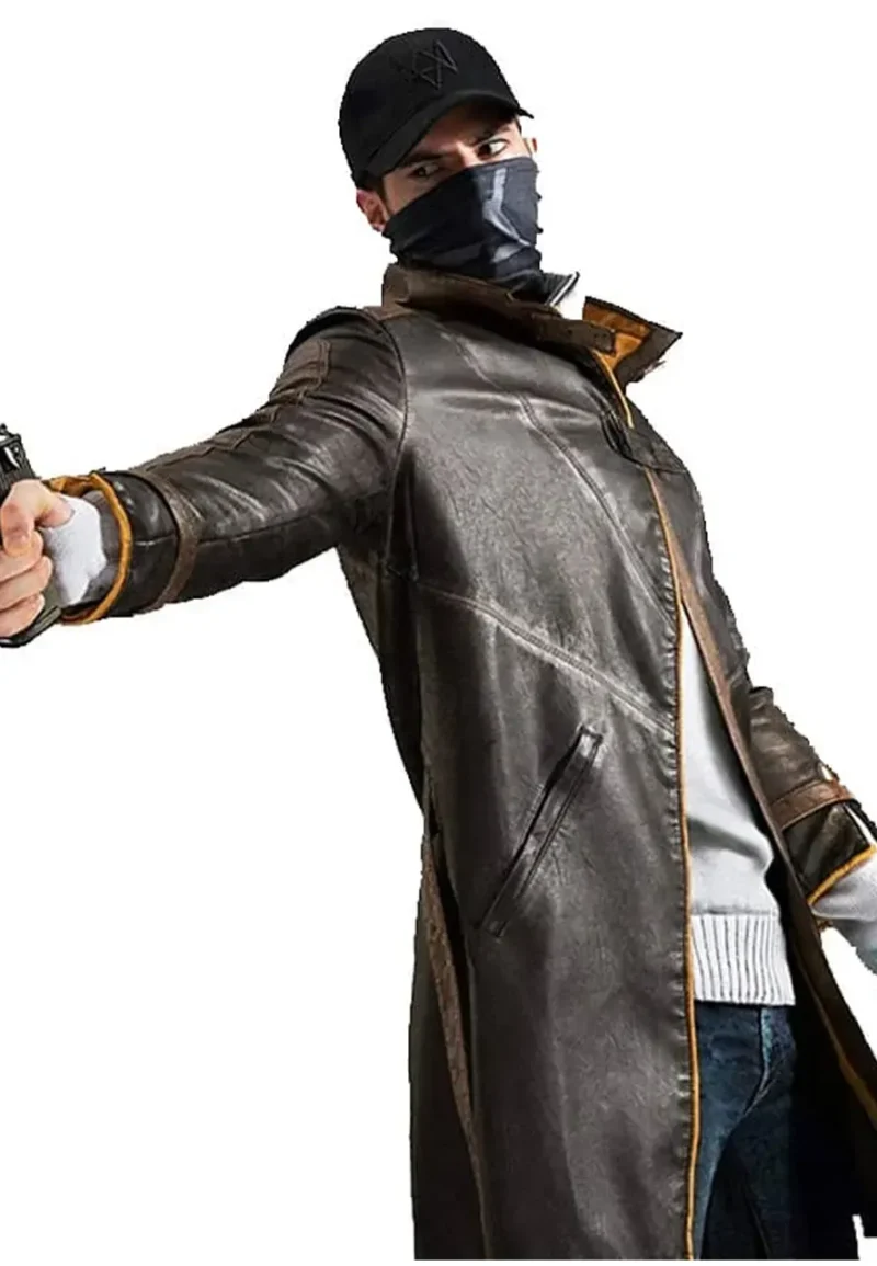 game watch dogs aiden pearce leather coat