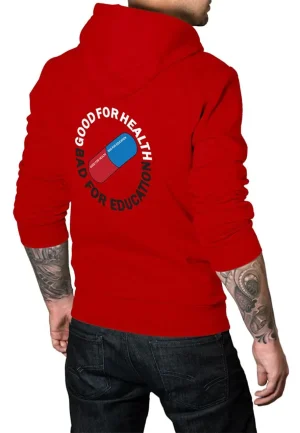 good for health bad for education akira hoodie
