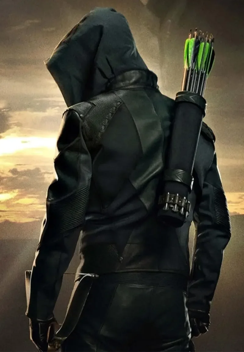 green arrow leather jacket